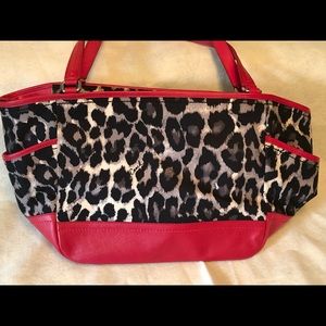 Coach Ocelot Print Carrie Shoulder Bag